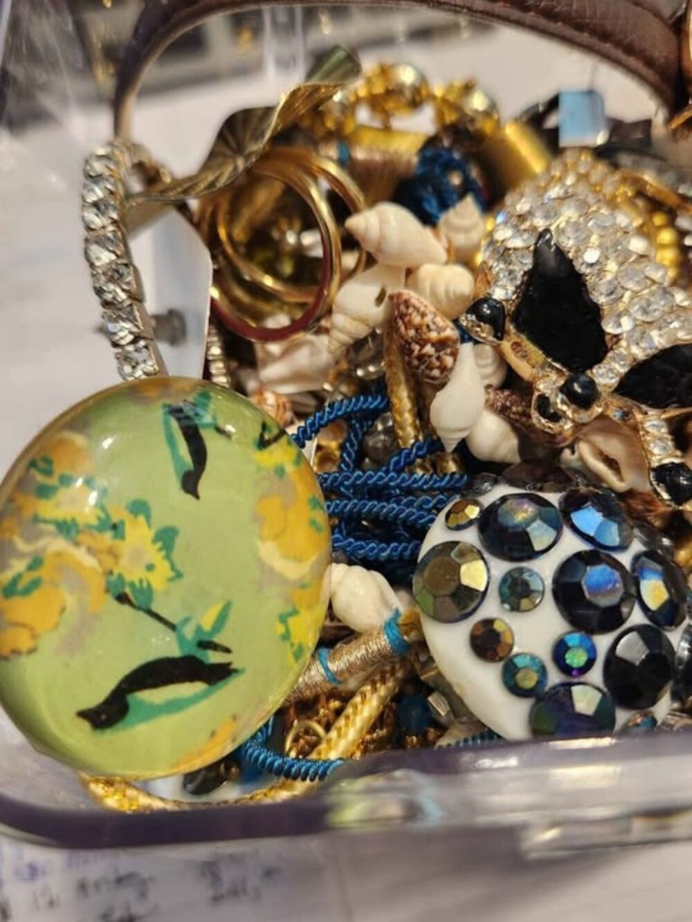 Huge lot of Vintage to Now jewelry in a jarImport listing